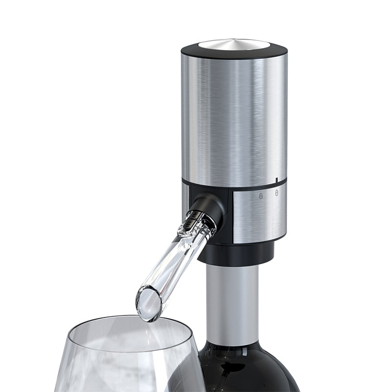 Dispensador Elétrico De Vinho 3 Em 1 Aerador, Decantador E Dispensador